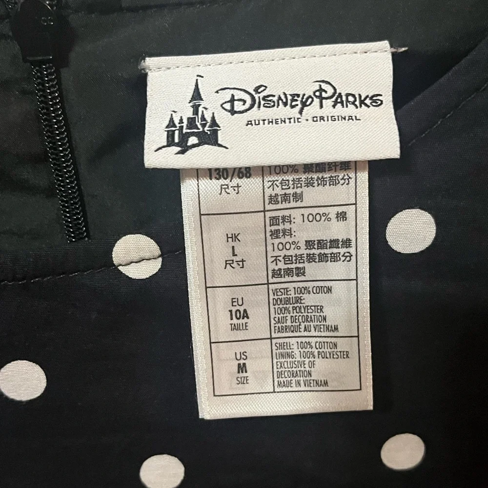 Disney Parks Black and White Polka Dot Dress
